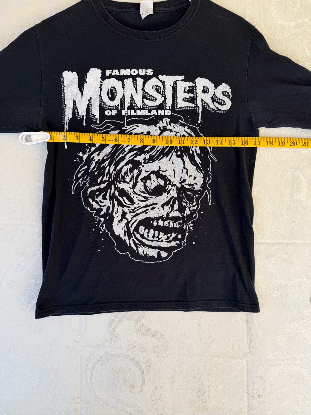 Fruit of the Loom Black Long Sleeve Famous Monsters Graphic Tee - Picture 6 of 7